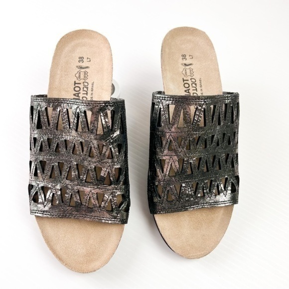 Naot slide on sandals The Crown radiant copper womens size 38/7 - Picture 1 of 8